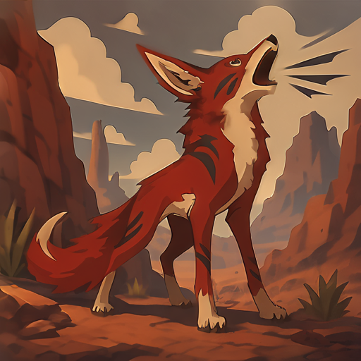 Red-Howl Coyote
